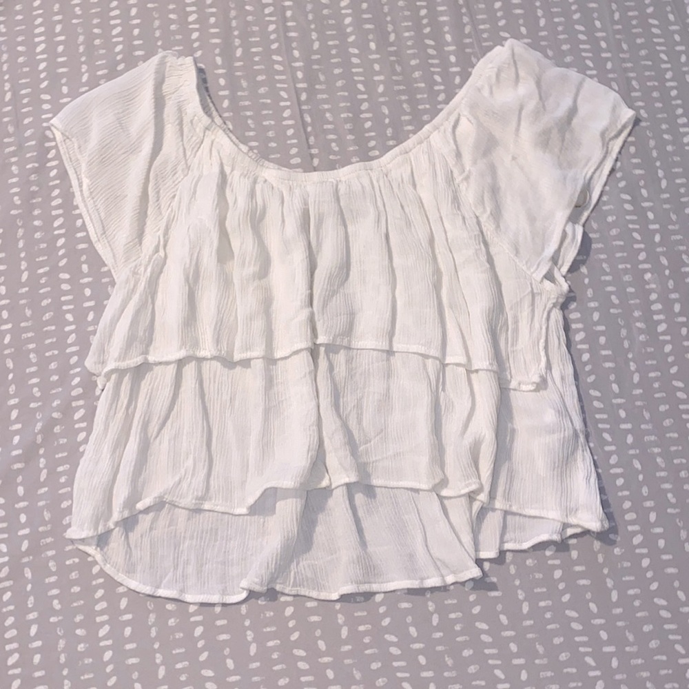 White crop top